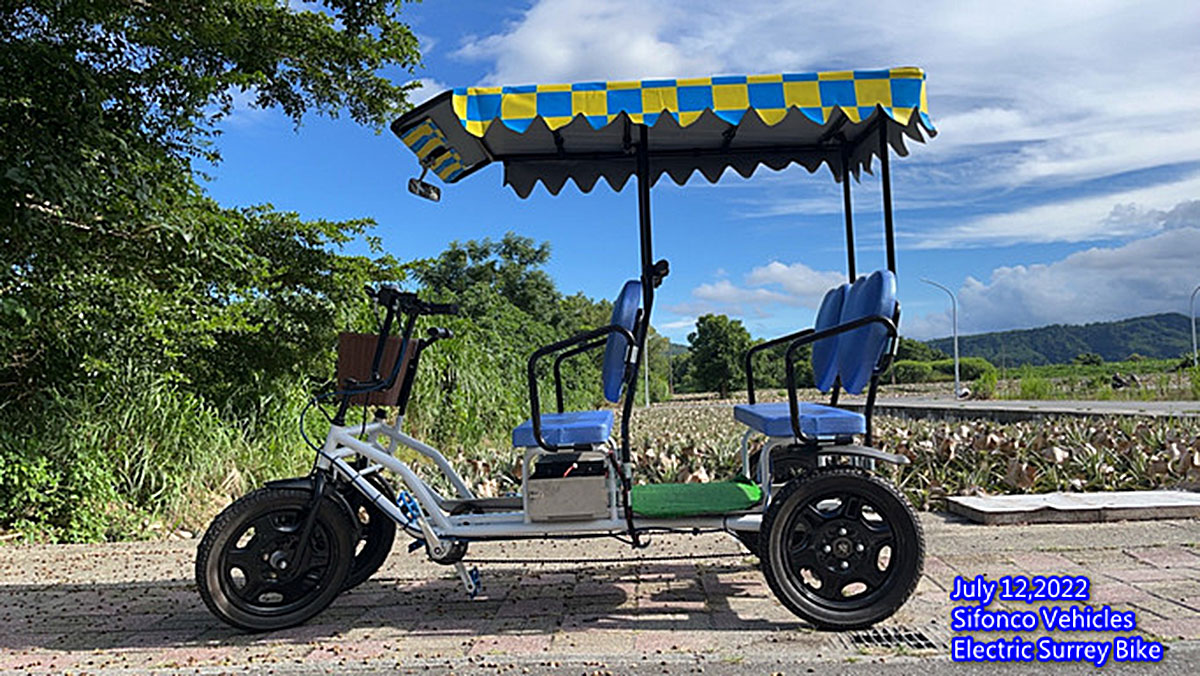 四人電動遊園車 Four person's Surrey Bike (with electric motor)